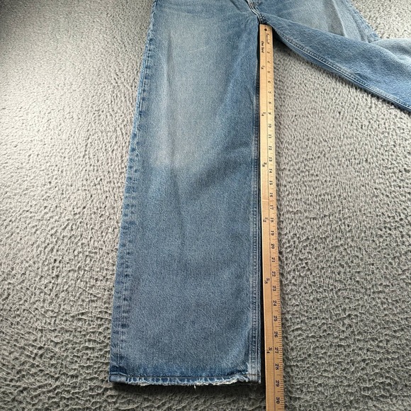 AGOLDE Jeans Womens 24 Low Slung Baggy in Libertine Wide Leg Light Blue Denim - Picture 9 of 16